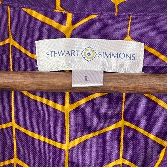 Stuart Simmons long sleeve LSU tunic top size large - Picture 4 of 9